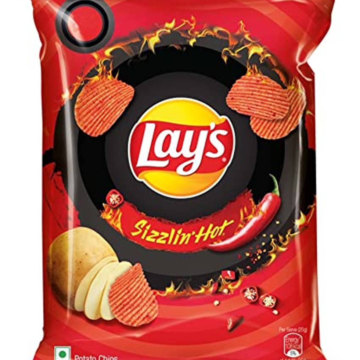 LAYS Lays Potato Chips Sizzlin Hot 50G Cococa Private Limited Buy online Buy