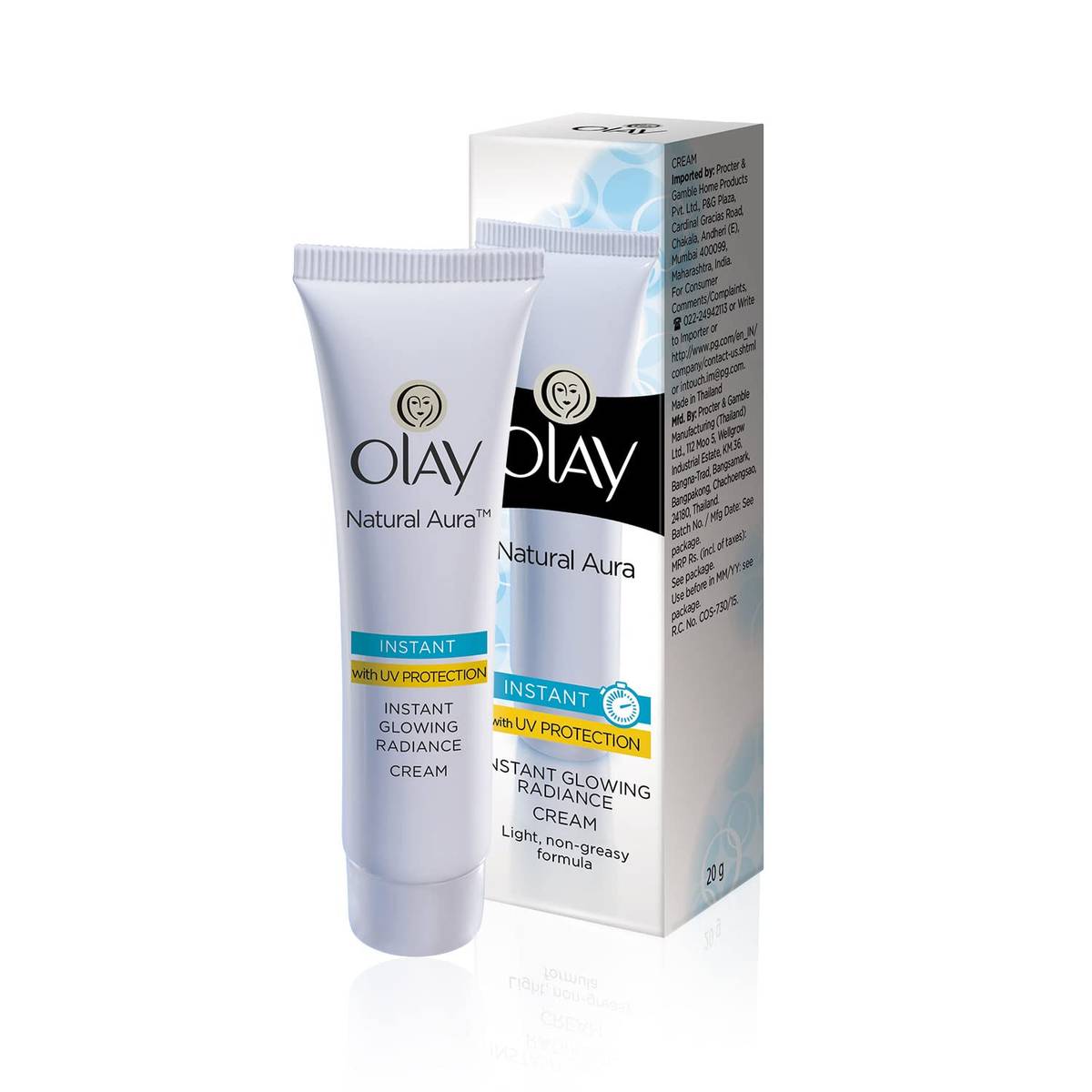 Olay Natural Aura Instant Glowing Radiance Cream  40G