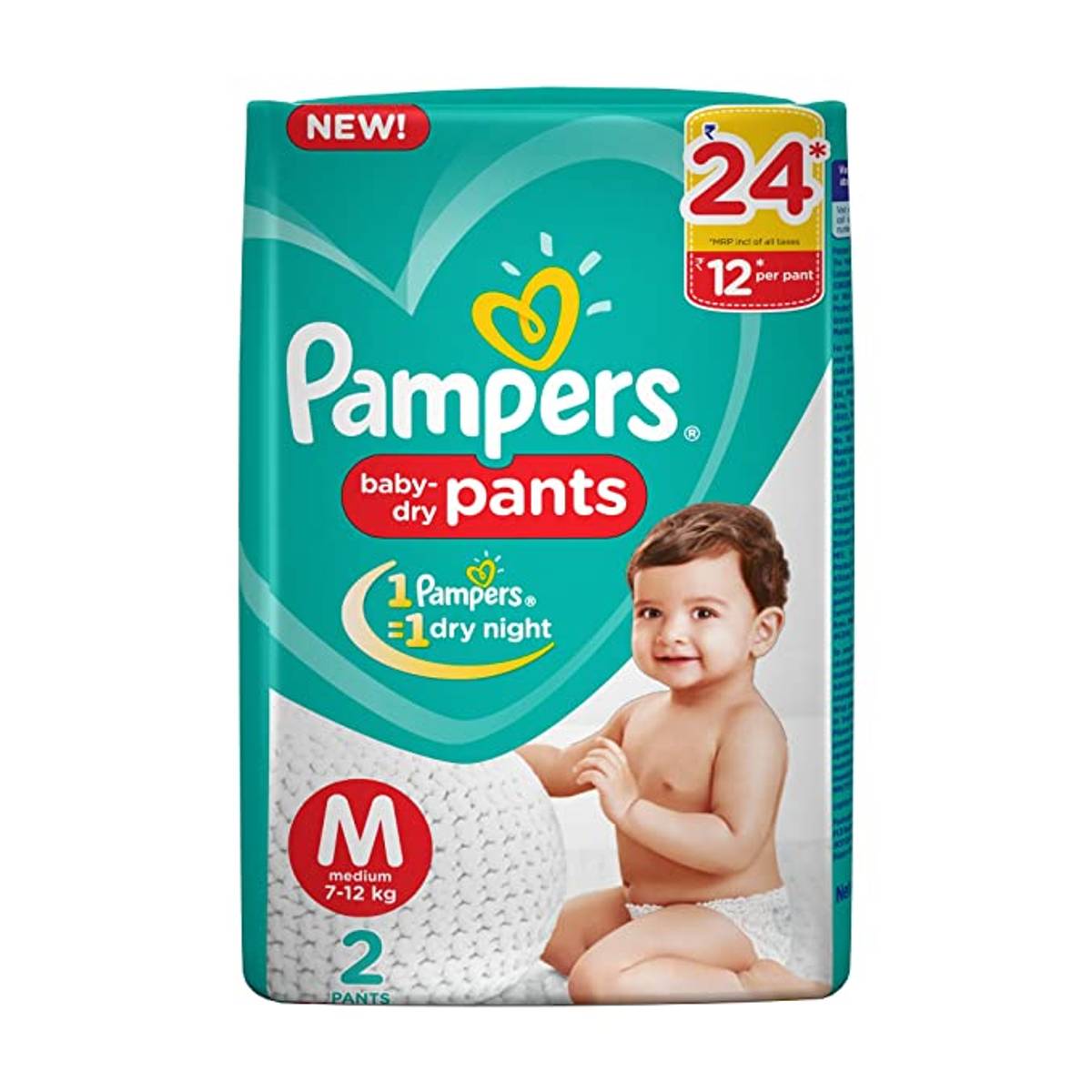 Pampers Medium (7-12Pants) 2 Pants
