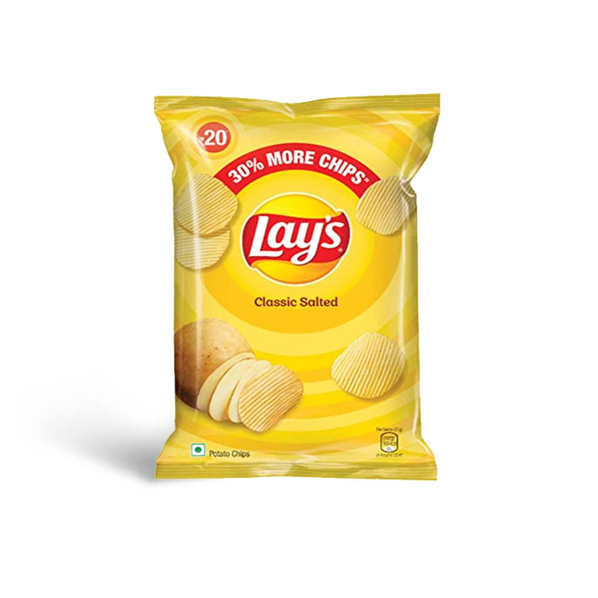 Lays potato chips - Classic Salted, 12 G