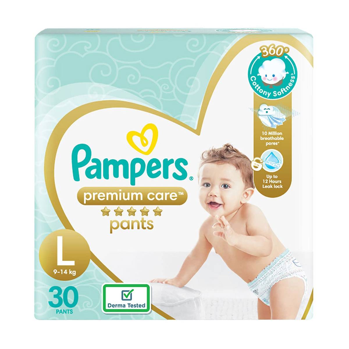 Pampers Premium Care Large (9-14kg) 30 Pants 100 off