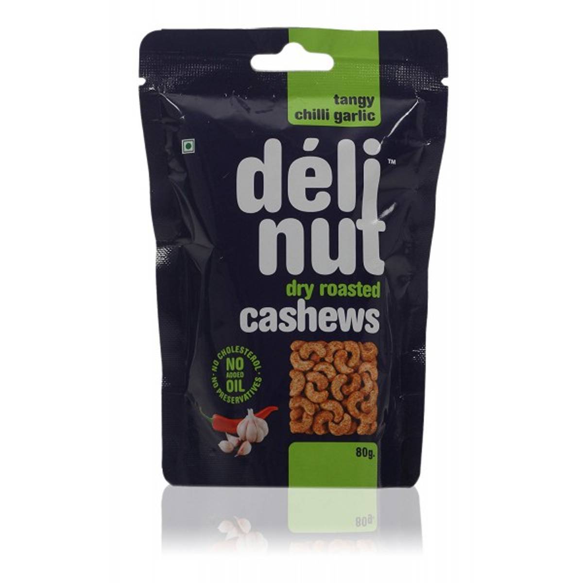 Deli Nut Deli Nut Dry Roasted Cashews Chilli Garlic 80g Cococa E