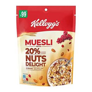 Kellogs Muesli 20% Nuts Delight (240g)