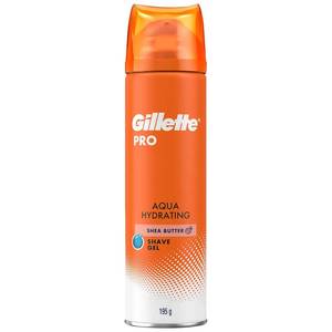 Gillette Pro Aqua Hydrating Shave Gel Shea Butter 195G