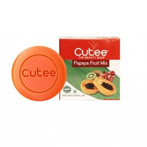 Cutee The Beauty Soap Papaya Fruit Mix  100G 