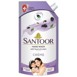 Santoor Hand Wash With Touch Of Lotion -Cream,750ml