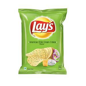 Lays Potato Chips - American Style Cream & Onion Flavour, 24g