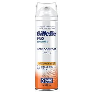 Gillette Sensitive Deep Comfort Shave Gel 195G