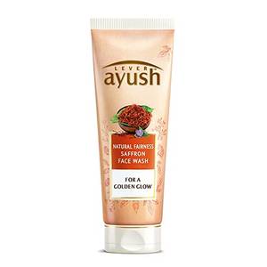 Lever Ayush Natural Glow Saffron Face Wash  50g