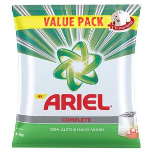 Ariel Complete Detergent Powder Semi-Auto &Hand Wash 4KG
