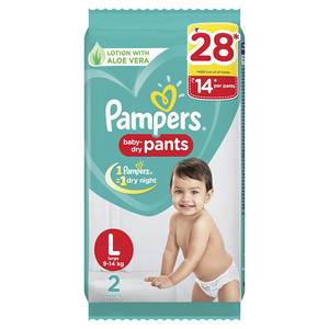Pampers Large (9-14) 2 Pants