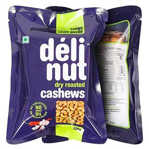 Deli Nut Dry Roasted Cashews Plain  200g