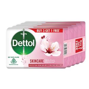 Dettol Skincare With Pure Glycerine Bath Soap BUY3 GET1