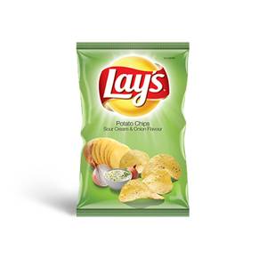 Lays Potato Chips - American style Cream & Onion Flavour, 73g
