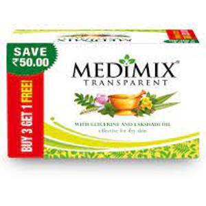 Medimix Transparent Buy 3 Get 1 Free (4*125G)