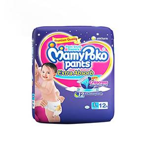 Mamy Poko Pants Extra Absorb Large 9-14kg 12 Pants