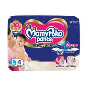 Mamy Poko Pants Extra Absorb Large 9-14kg 4Pants
