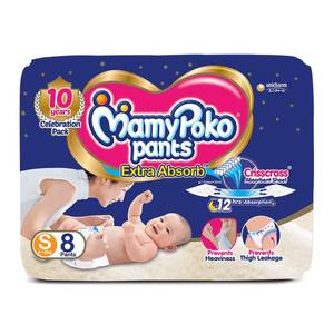 Mamy Poko Pants Extra Absorb Small 4-8kg 8Pants
