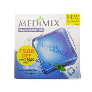 Medimix Clear Glycerin Soap Eucalyptus Oil&Mint100g