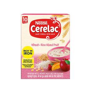 Nestle Cerelac- Baby Ceral With Milk, Wheat Rice Mixed Fruit (10 Months), 300g