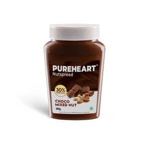 Pure Heart Choco Mixed Nut Spread 160g+32gFree(Free 20%Extra 30%More Nuts)