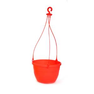 Red Hanging Pot With Clip 7inch
