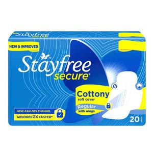 STAYFREE Secure Cottony Regular- 20 Pads