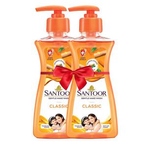 Santoor Gentle Hand Wash Classic 200ml Buy1 Get1 Free
