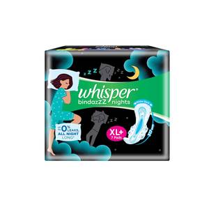 Whisper Soft Bindazzz Night XL 7Pads
