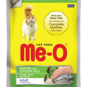Me O Cat Food Sardine with Chicken and Rice Gravy 80g