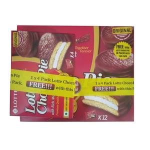Lotte Choco Pie 1X4 Pack Is Free